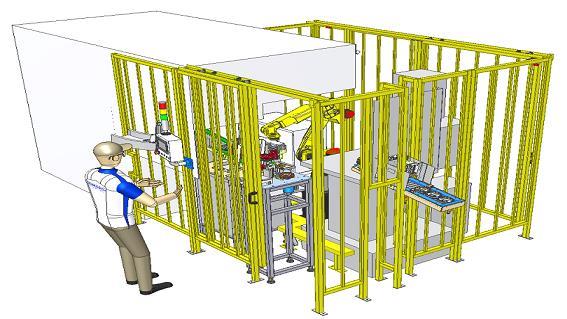 Automatic processing of shock - reducing disc broaching machine